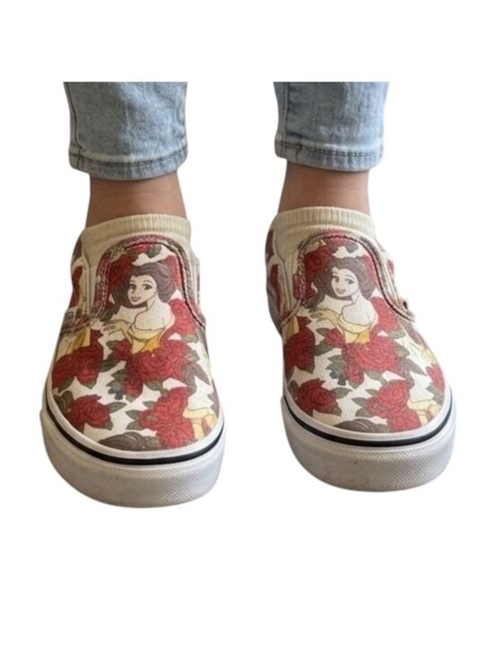 Vans Other - Vans Disney Princess Belle Beauty and The Beast Slip-On Shoes
